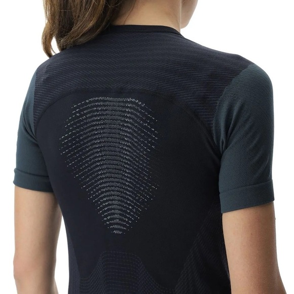 NWT UYN Running PB42 Black Short Sleeve Shirt, Black Beauty/Iron Gate, Size M - Picture 4 of 12